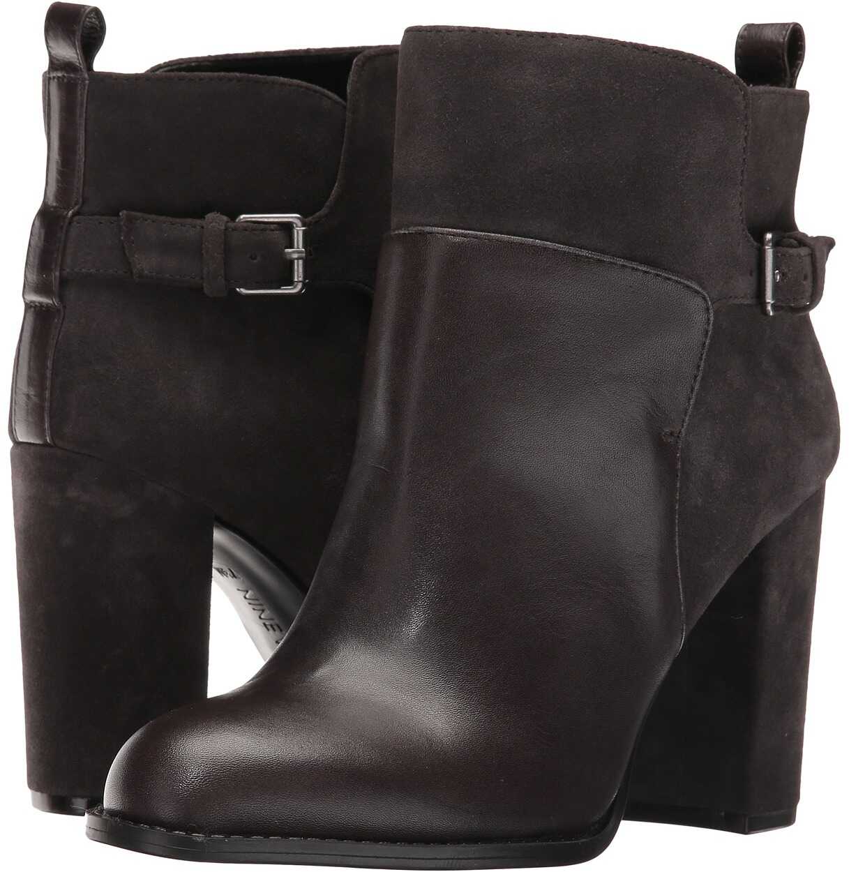Gheata Nine West Quinah Dark Grey/Dark Grey Leather