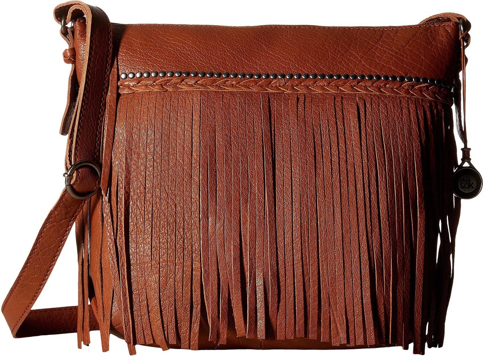 Geanta femei The Sak Sierra Small Bucket Tobacco Fringe