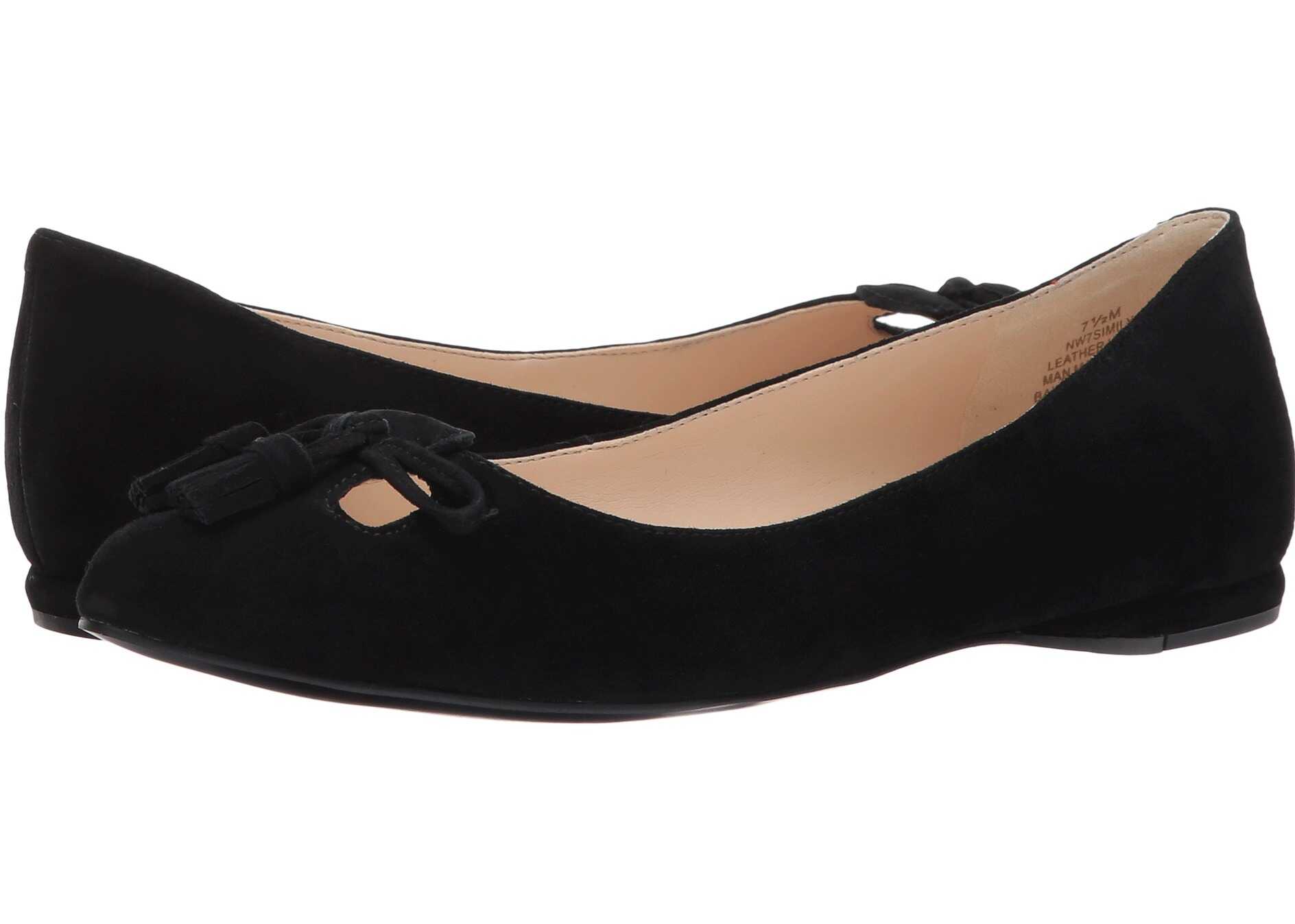 Balerin Nine West Simily Black Suede