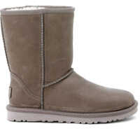 Cizme de iarna Classic Short Boots In Grey Stressed Leather Femei