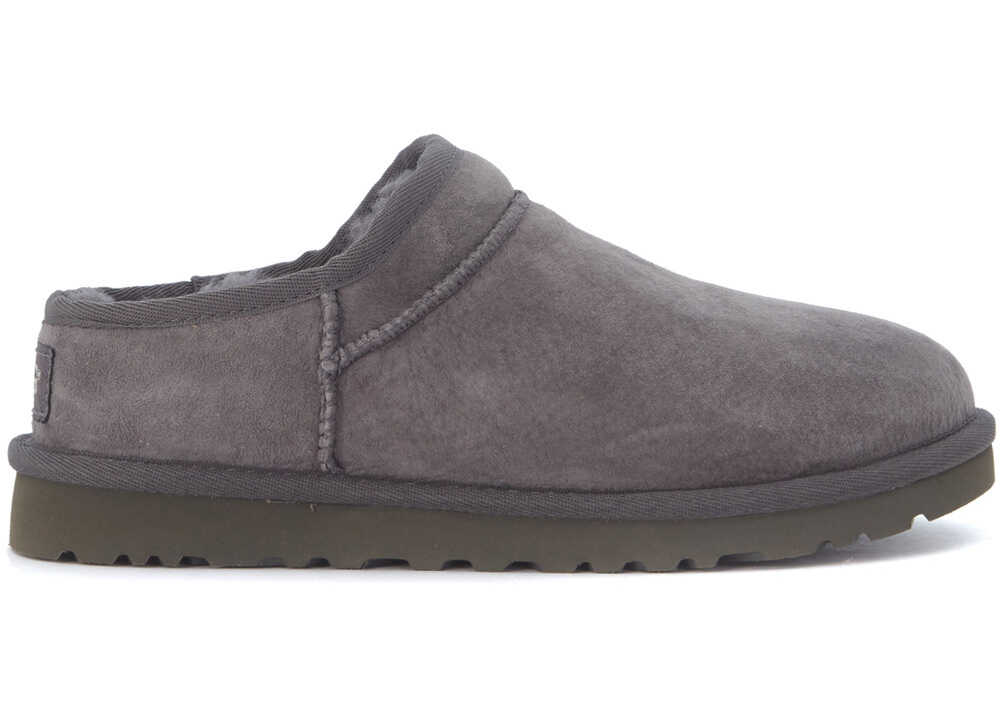 UGG Slip-On Ugg Classic Slipper In Grey Suede Grey