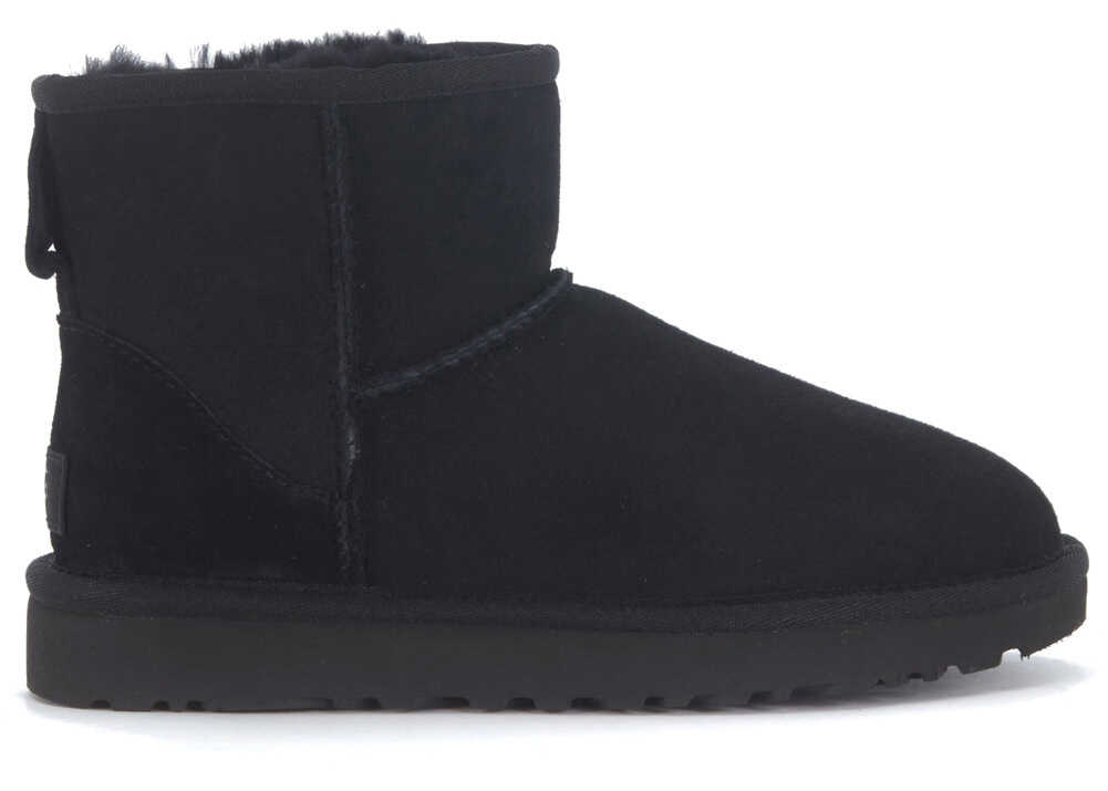 UGG Classic Ii Mini Ankle Boots In Black Suede Black