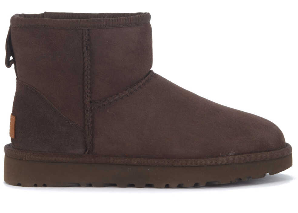 Cizma UGG Classic Ii Mini Ankle Boots In Brown Suede Brown