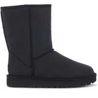 Ghete & Cizme Classic Ii Short Black Leather Ankle Boots Femei