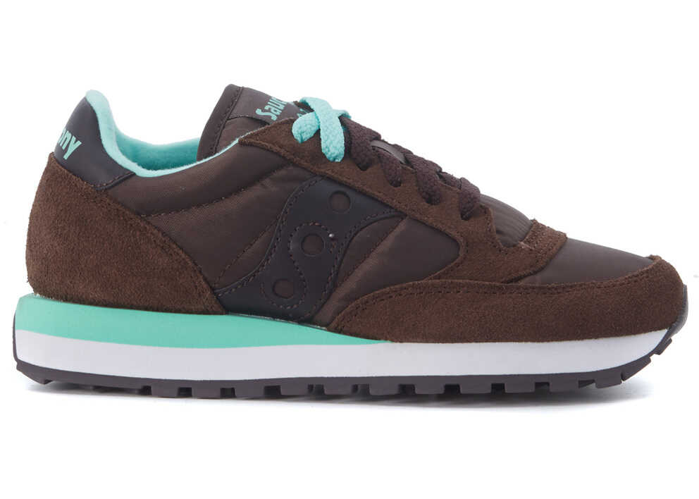 Saucony Jazz In Brown Suede And Mesh Sneaker Brown