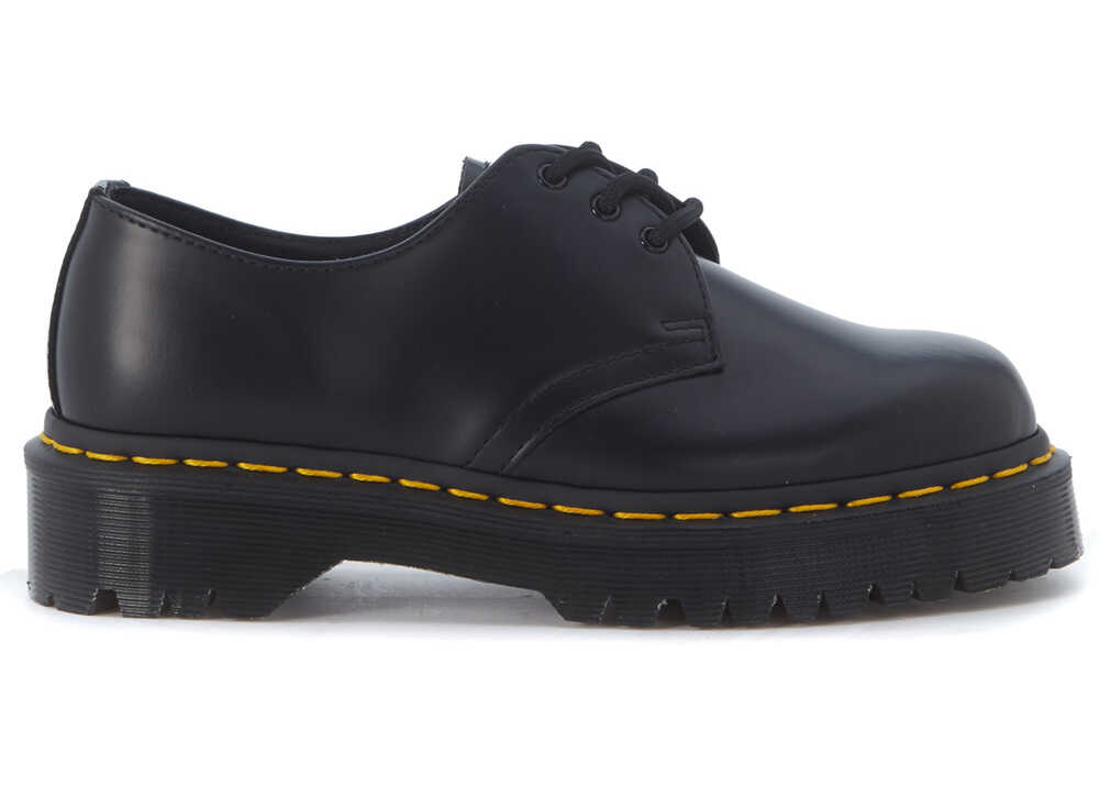 Pantof Dr. Martens Stringata Dr. Martens Bex 1461 Tre Fori In Pelle Nera Black