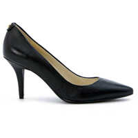 Pantofi cu toc Decolletè In Black Saffiano Leather And Pointed Toe Femei