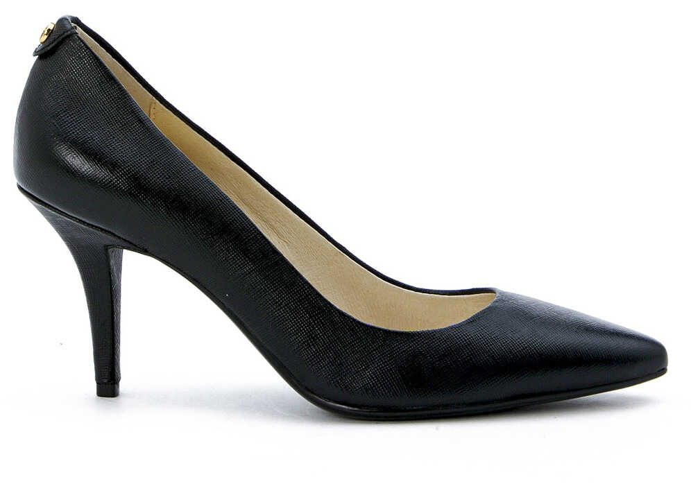 Pantof Michael Kors Decolletè In Black Saffiano Leather And Pointed Toe Black