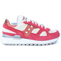 Tenisi & Adidasi Sneaker Saucony Shadow Limited Edition In Amaranth Red Suede And Zebra-Striped Fabric Femei