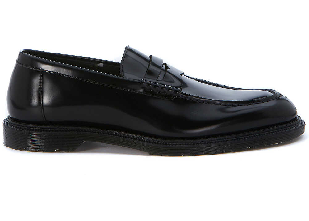 Mocasin Dr. Martens Penton Loafer In Black Brushed Leather Black