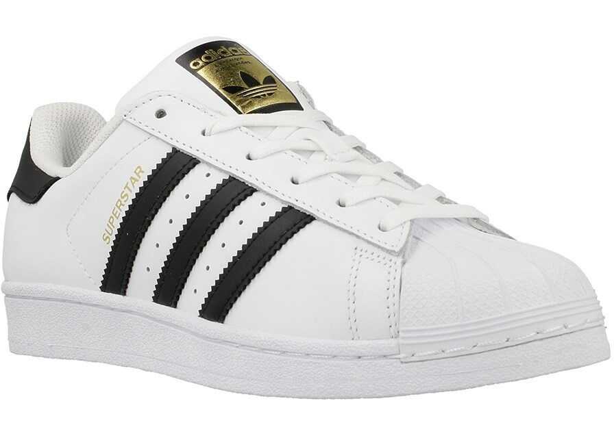 Tenis adidas Superstar J Black,White