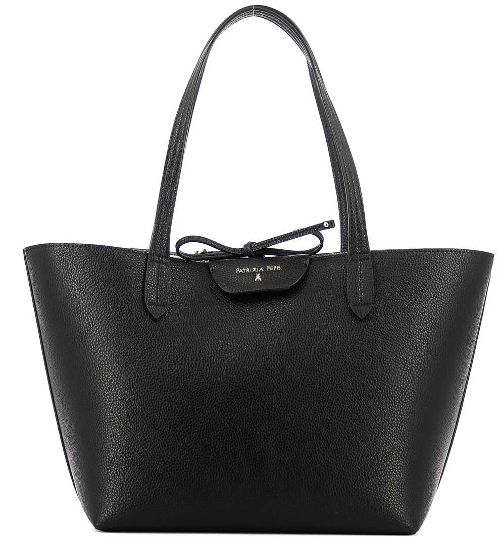Geanta femei Patrizia Pepe D852879372 DOUBLE BLACK/GO