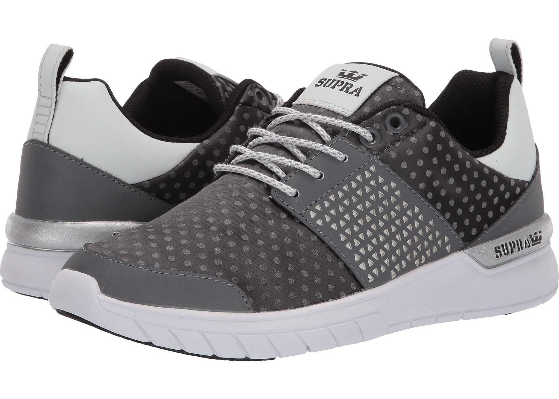Supra Scissor Dark Grey/Polka Dot/White