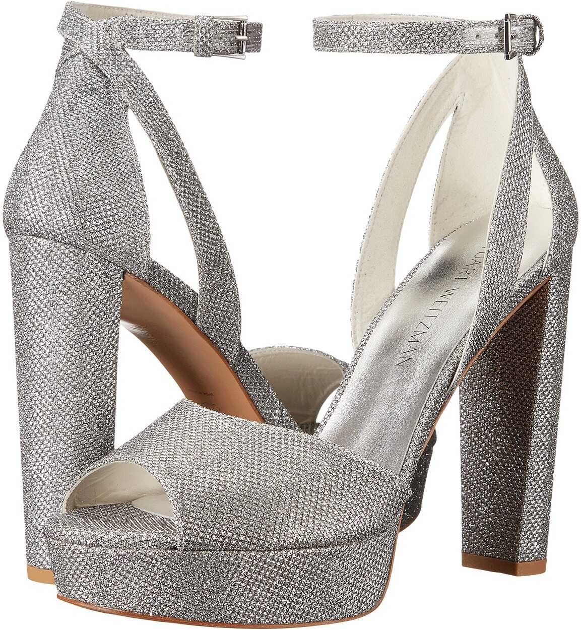 Sandala Stuart Weitzman Hijinx Silver Noir