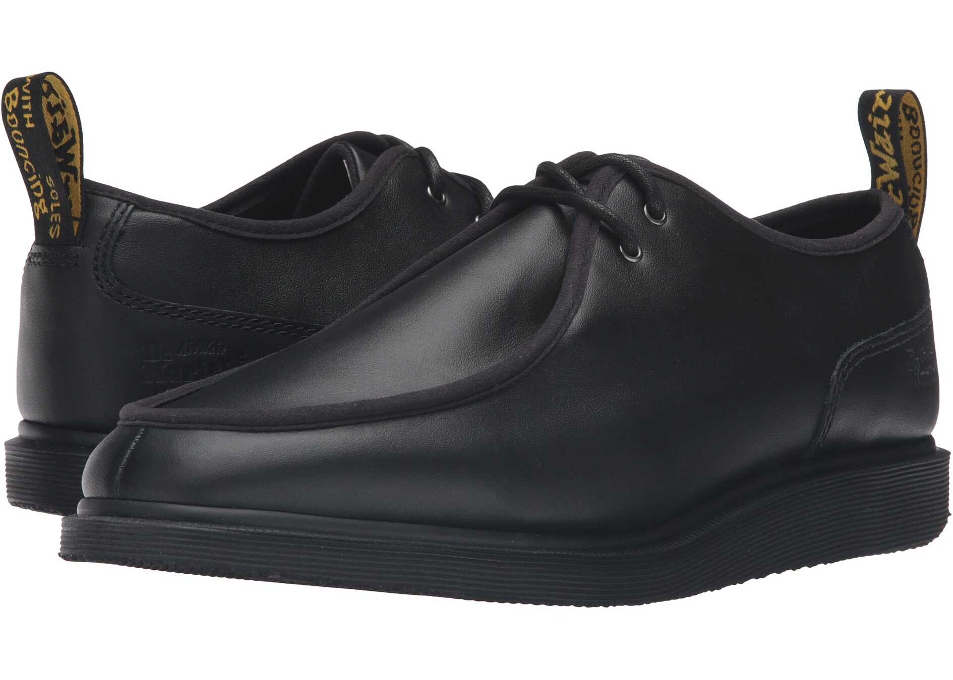 Pantof Dr. Martens Leverton 2-Eye Shoe Black Softy T