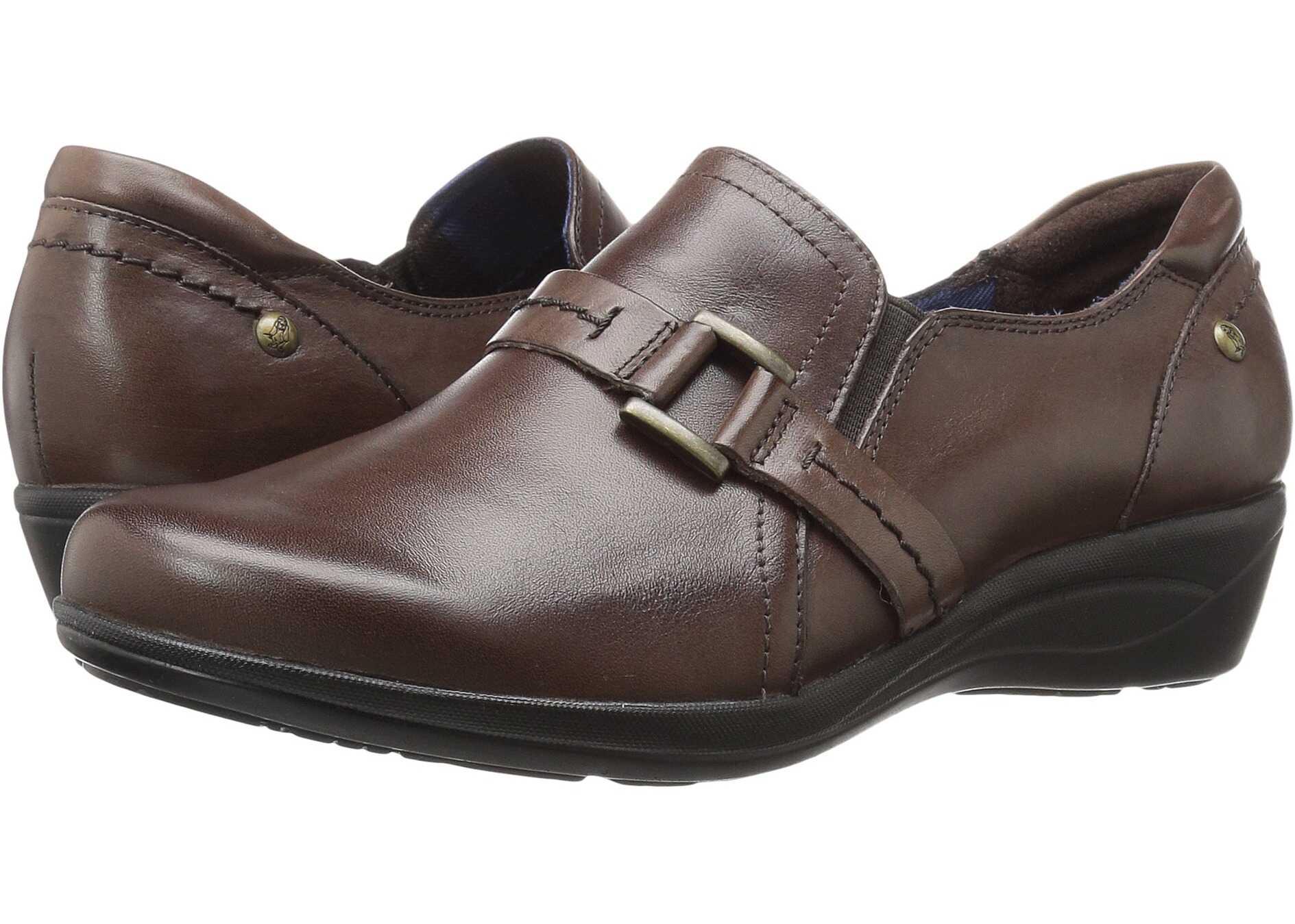 Mocasin Hush Puppies Charming Oleena Dark Brown Leather