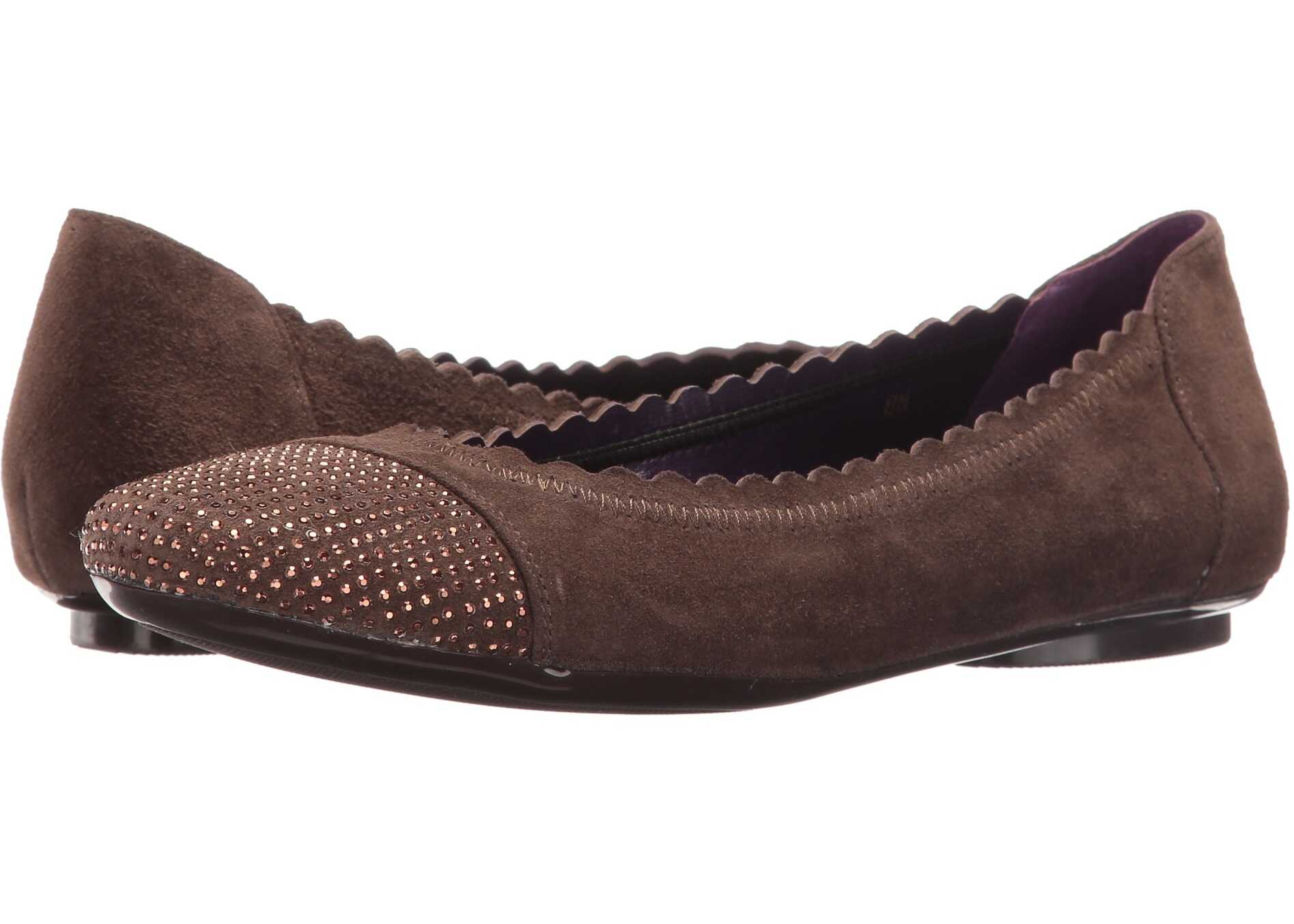 Balerin Vaneli Bunnie Dark Taupe Suede/Ant Gold Nails