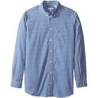 Camasi Sport Long Sleeve Check Poplin Woven Shirt (Little Kids/Big Kids) Baieti
