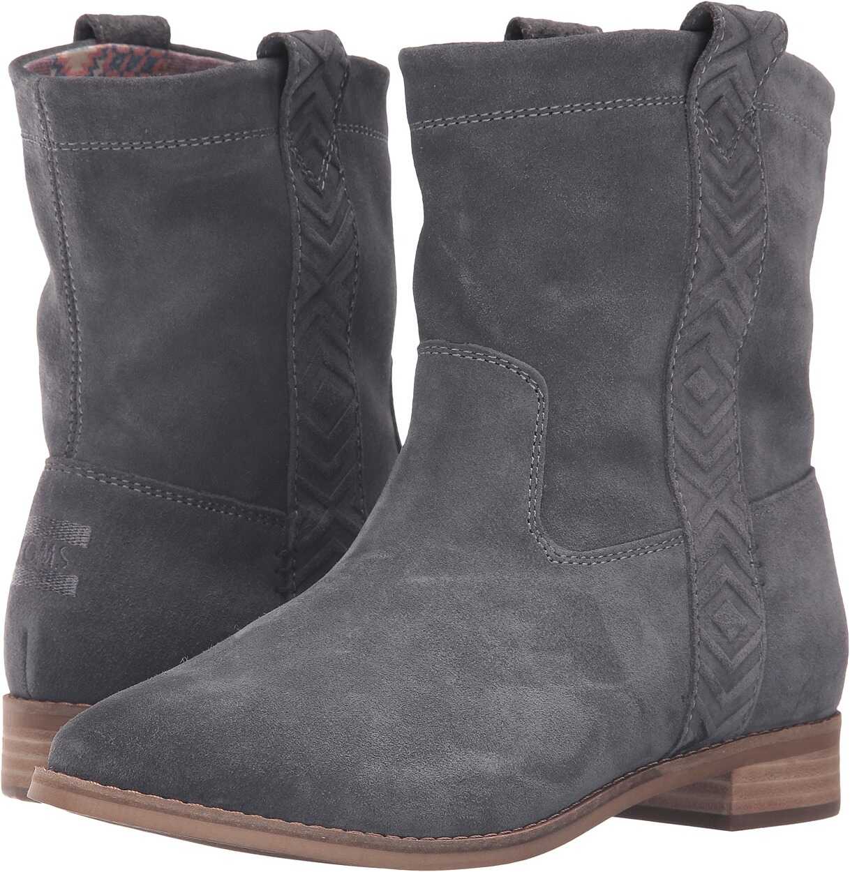 TOMS Laurel Boot Castlerock Grey Burnished Suede