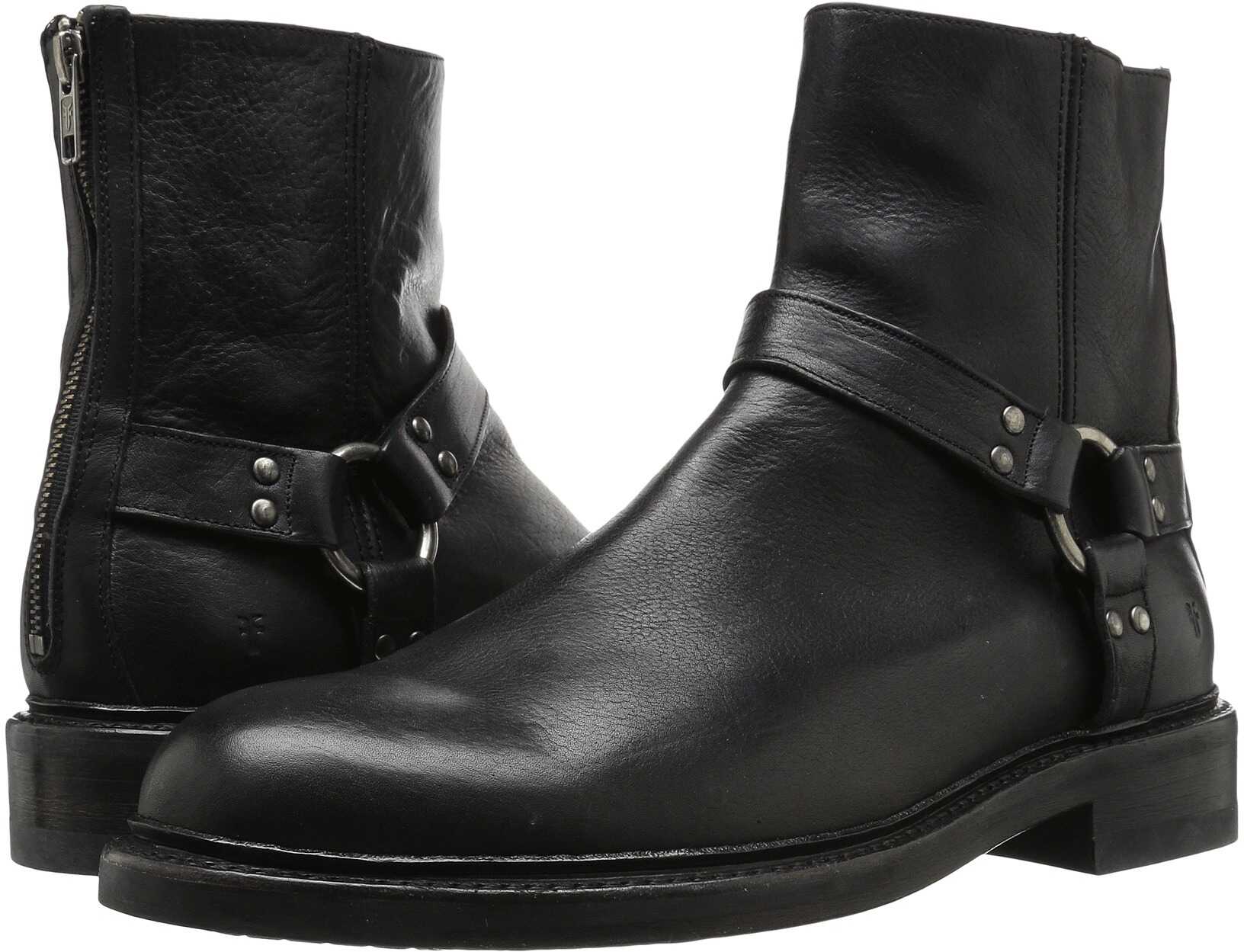 Gheata Frye Walt Harness Black Washed Tumbled Full Grain
