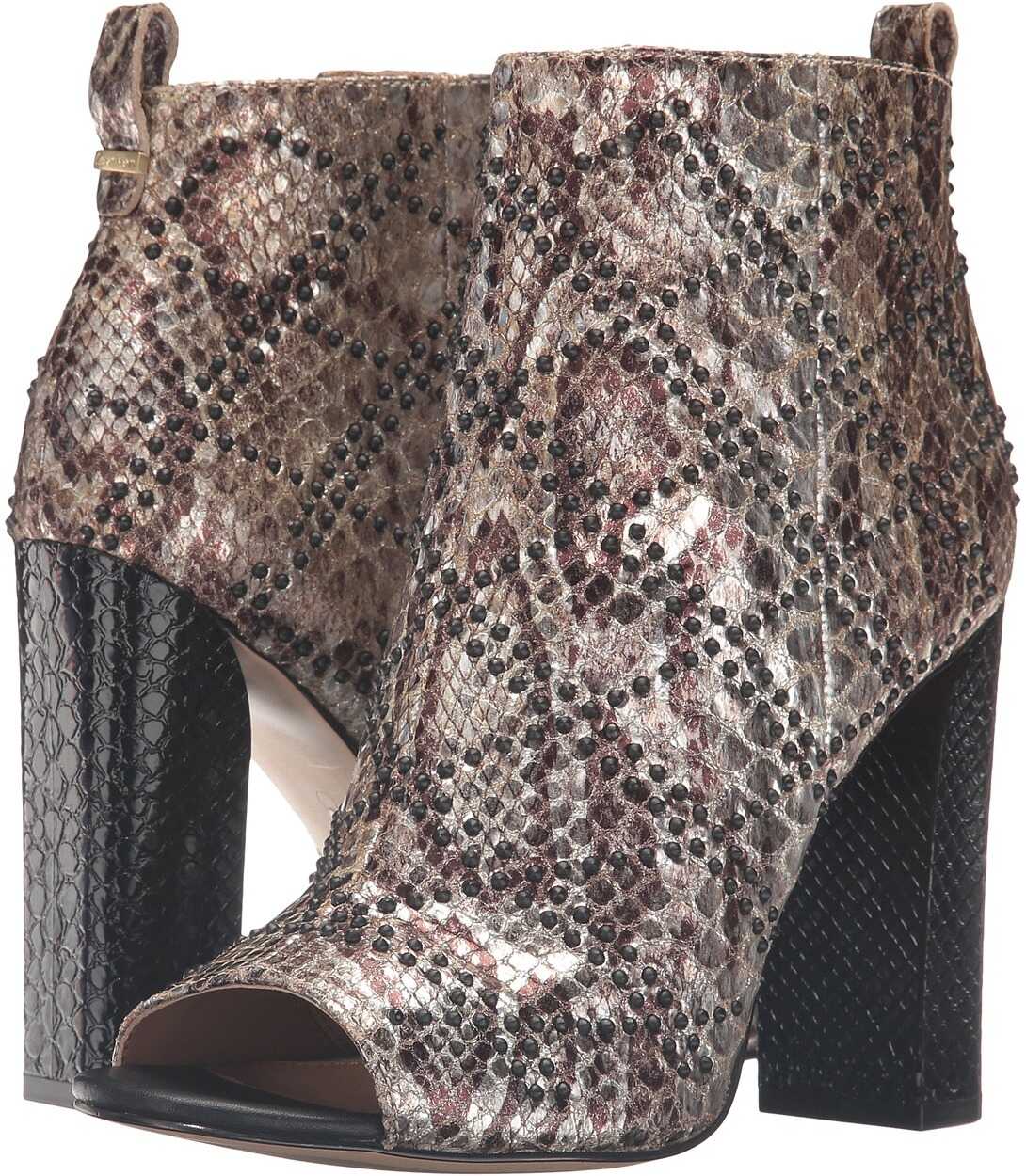 Gheata Calvin Klein Jules Gold Foiled Snake Print Leather