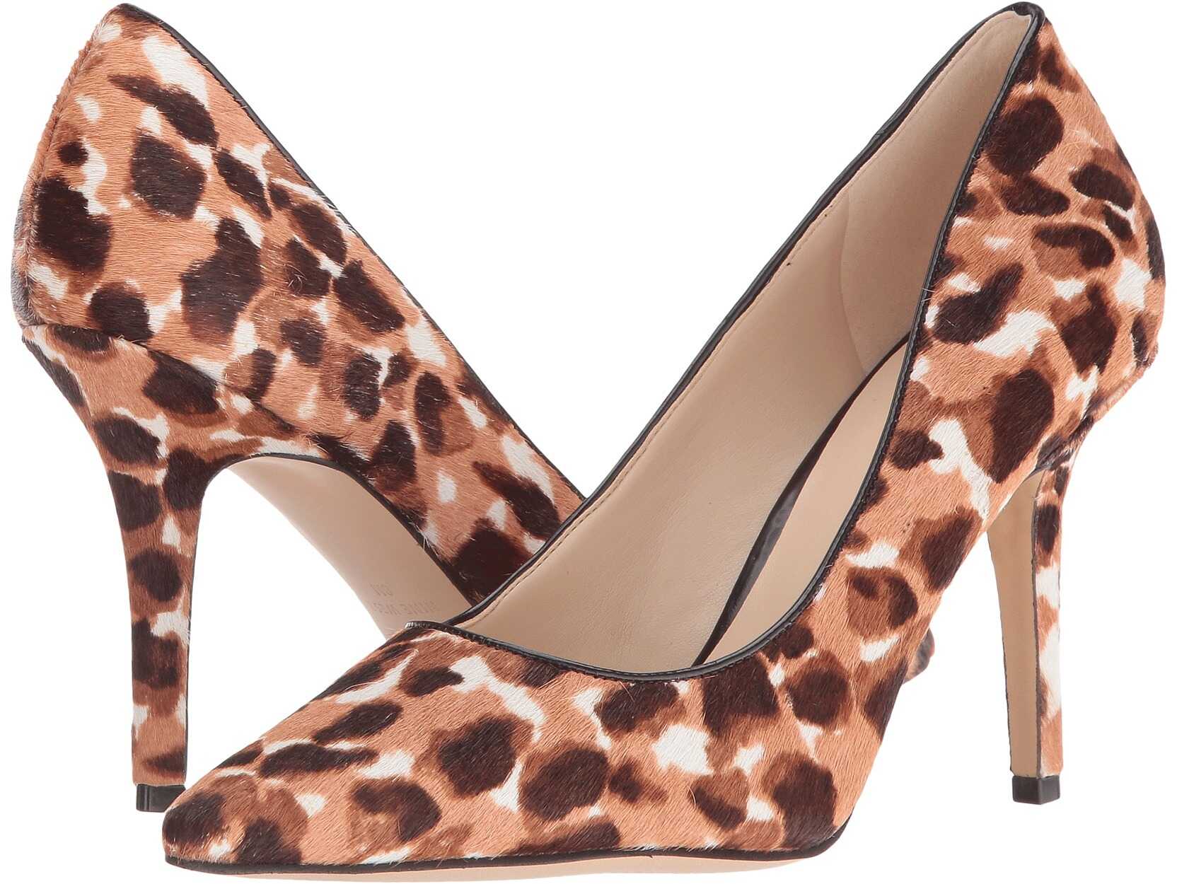 Pantof Nine West Jackpot 5 Natural Multi/Dark Brown Pony