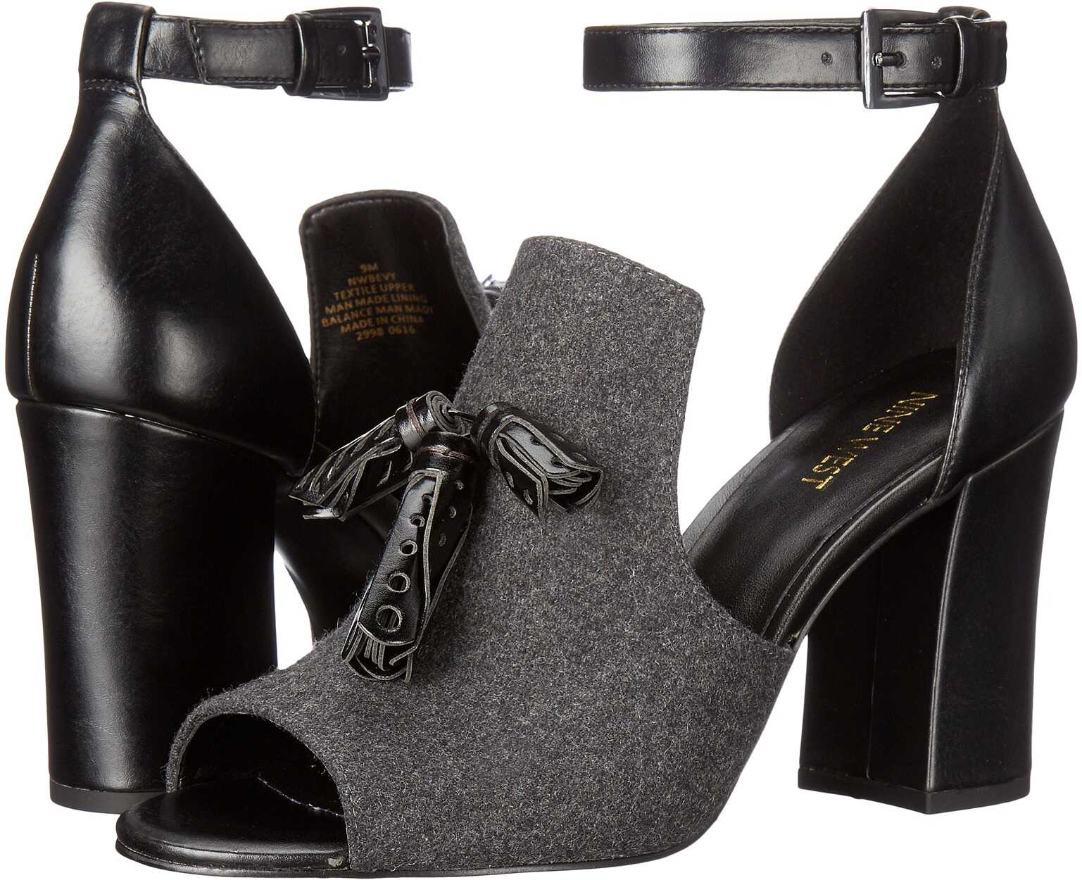 Pantof Nine West Bevy 2 Dark Grey/Black Fabric