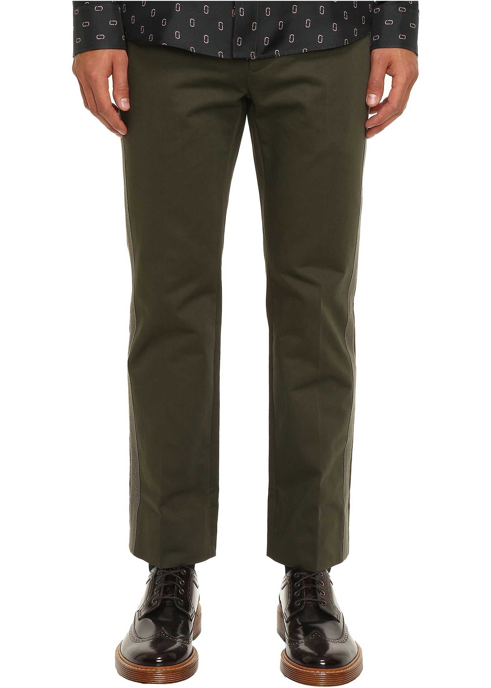 Pantalon Marc Jacobs Cotton Sateen Trousers Forest Night