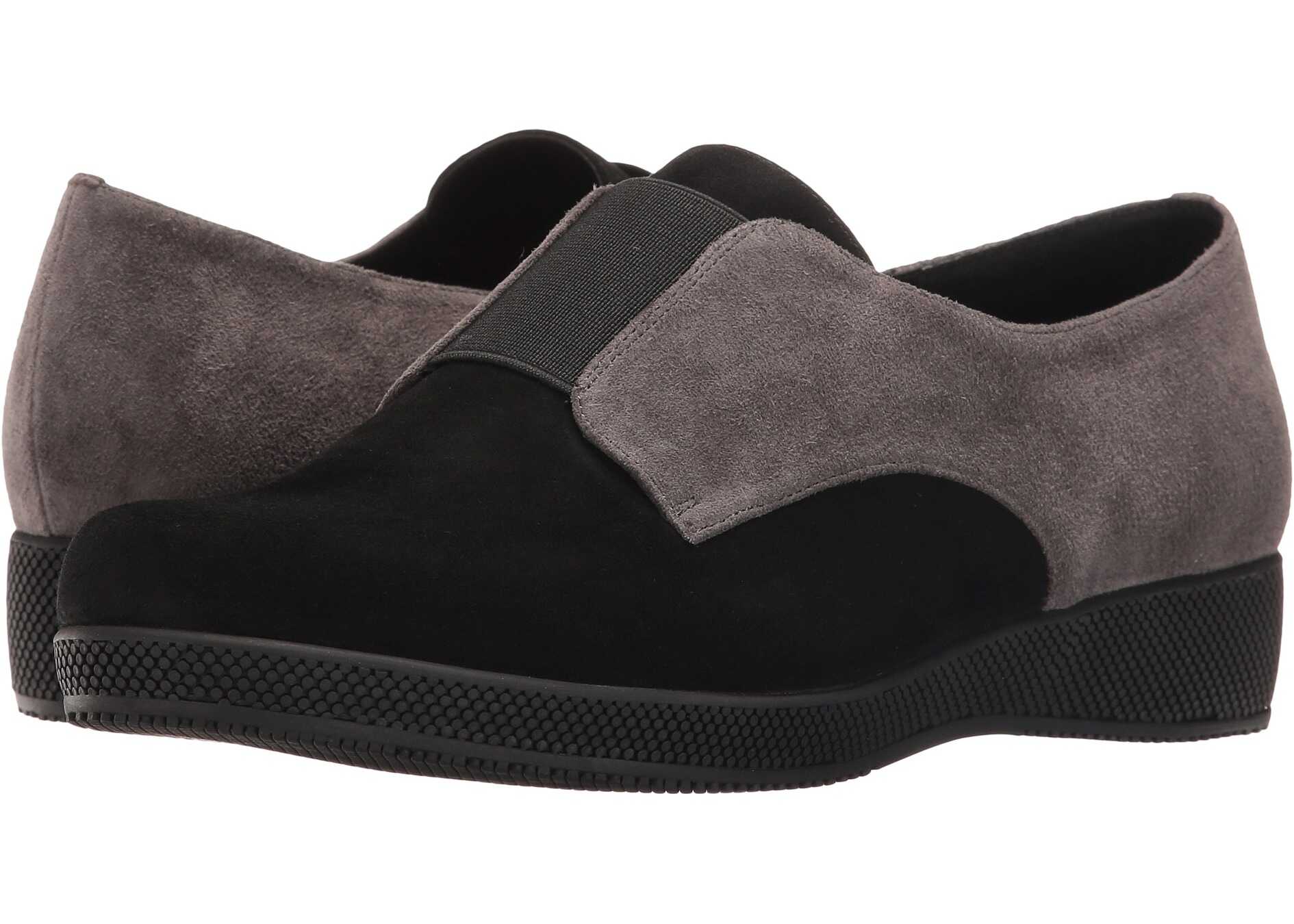 Vaneli Alfi Black Suede/Grey Suede/Black Elastic