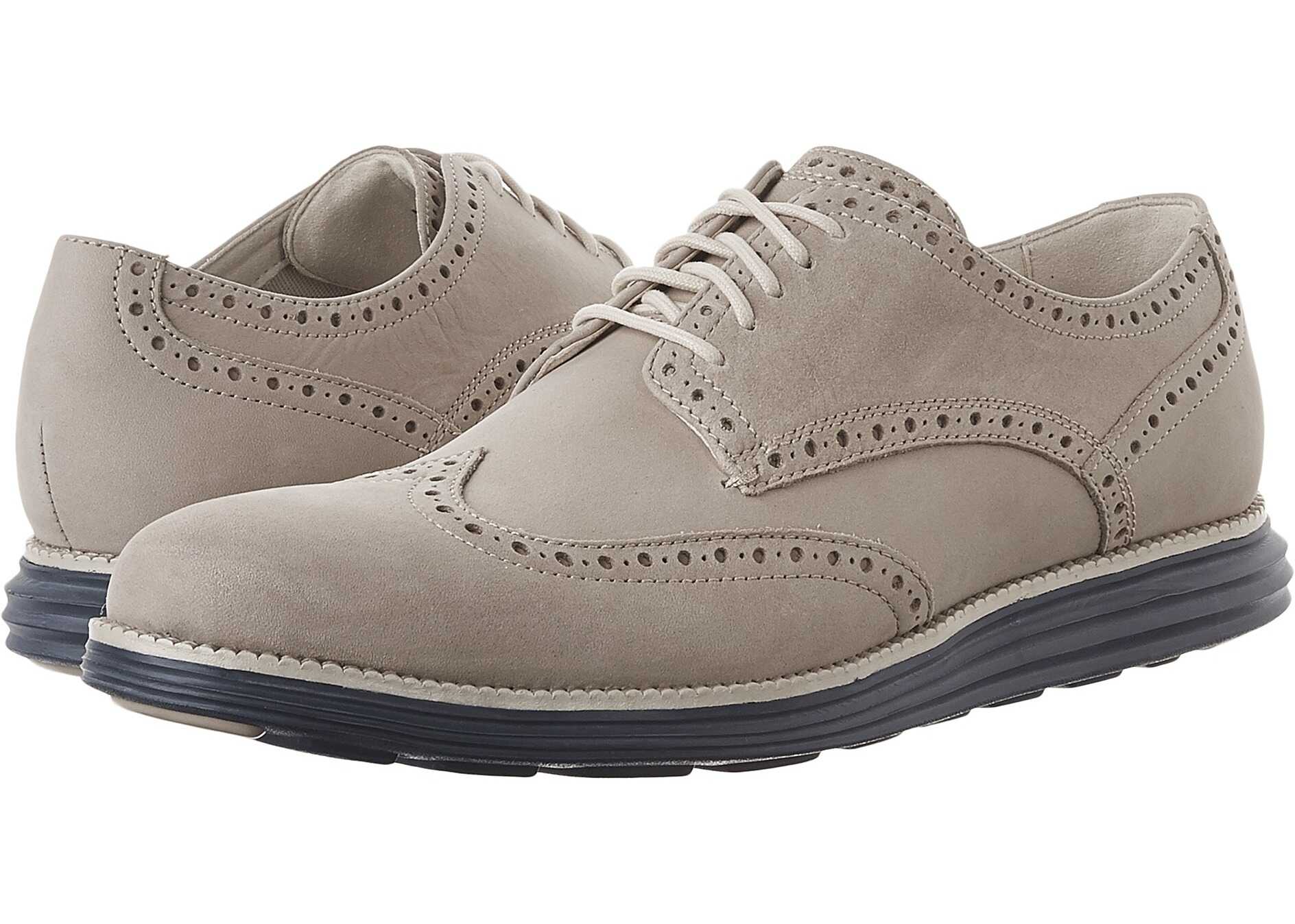 Pantof Cole Haan Original Grand Wing Oxford Barley Nubuck/Ivory/Washed Indigo