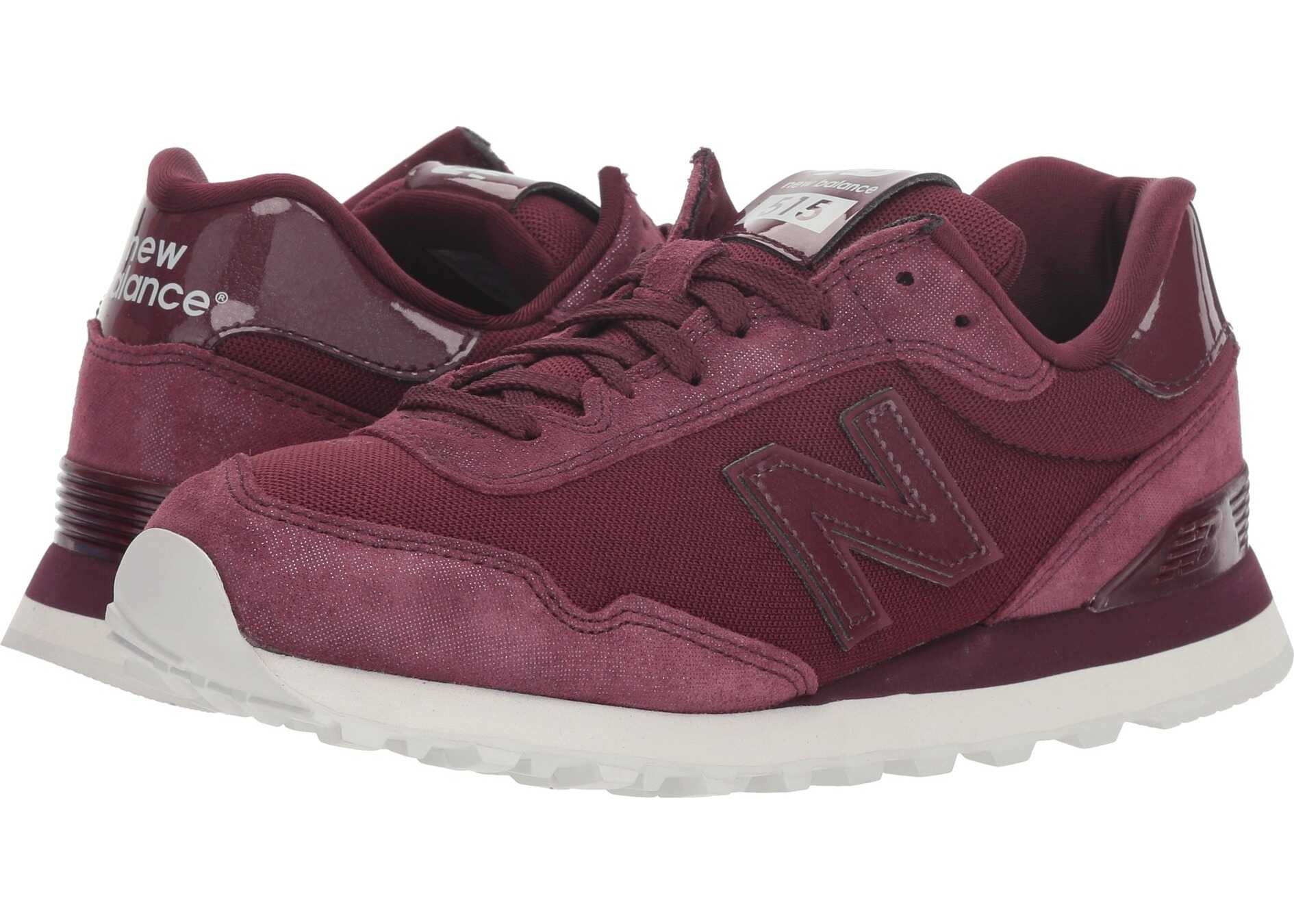 New Balance Classics WL515v1 Burgundy/White