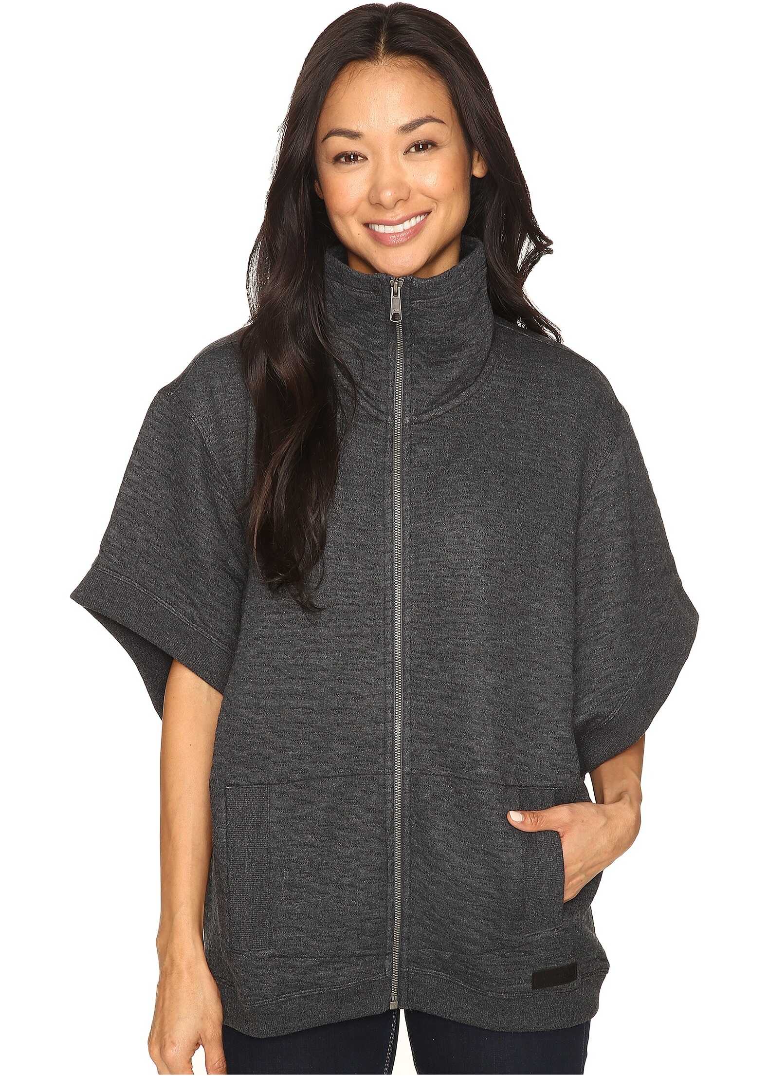 Pulover Merrell Kota Quilted Poncho Black Heather