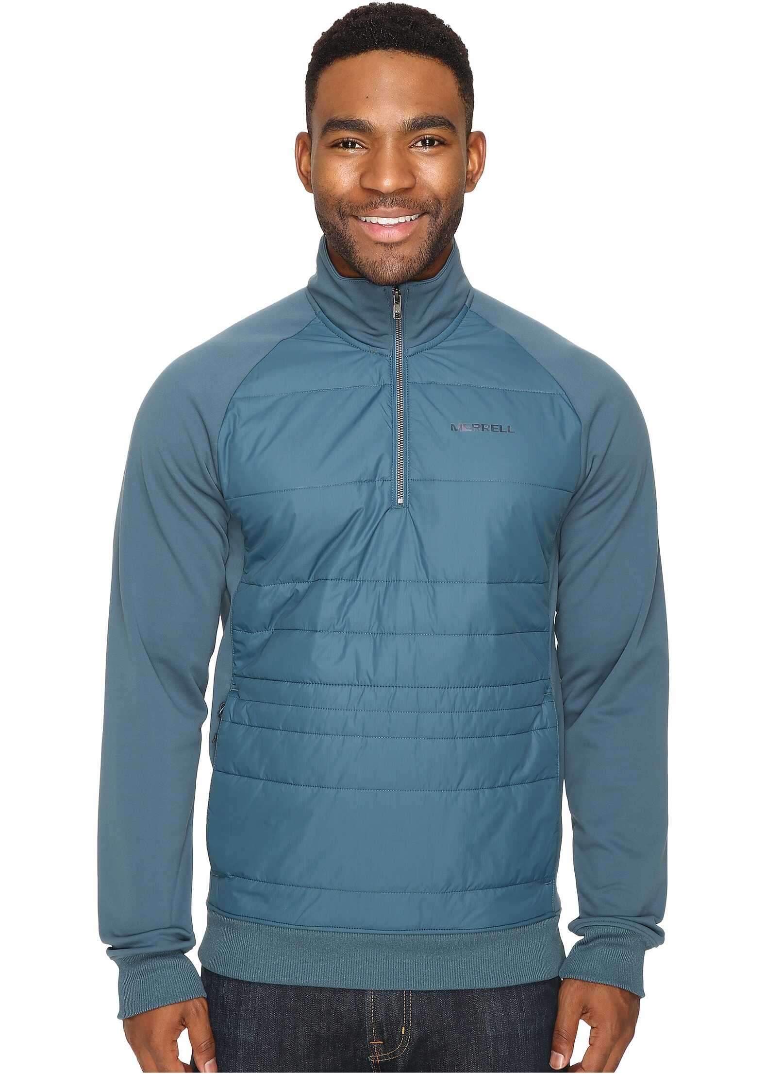 Geaca Merrell Murren Hybrid 1/4 Zip Top Blue Spruce