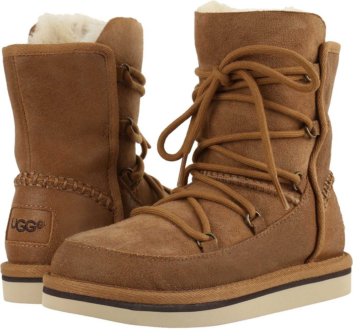 Gheata UGG Kids Eliss (Little Kid/Big Kid) Chestnut