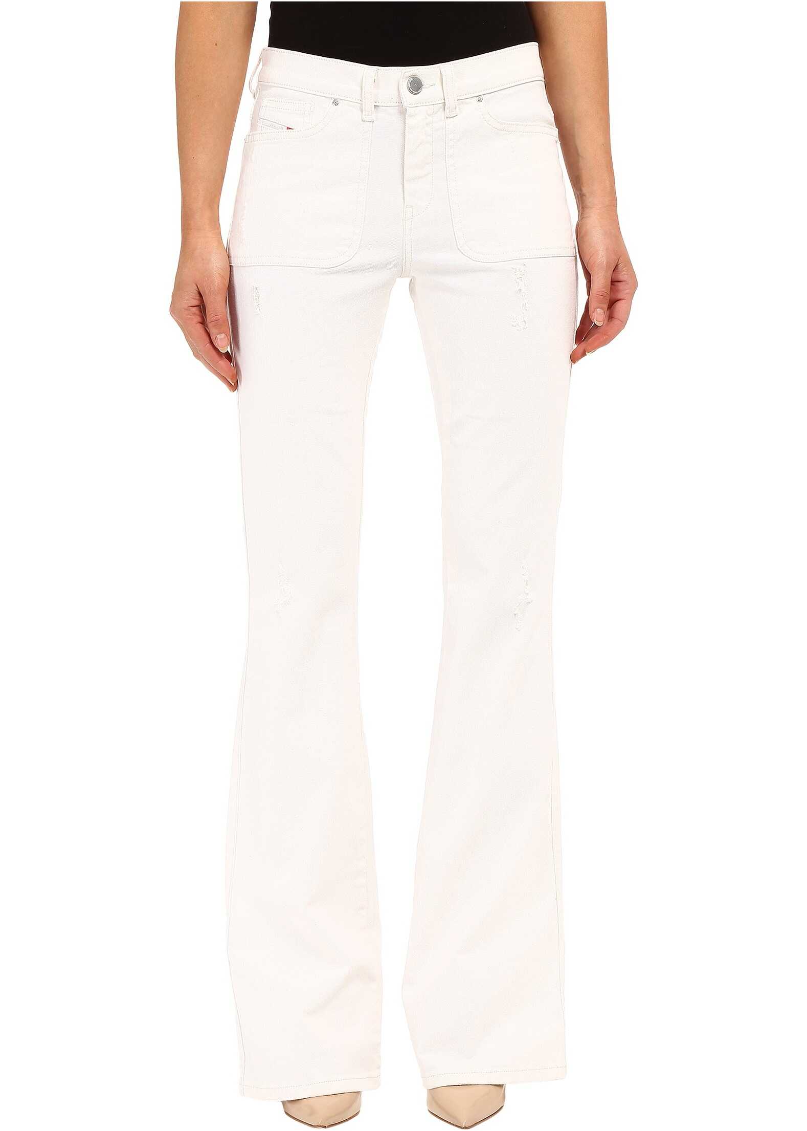 Blug Diesel Sandyb-Patch Trousers 672Y White