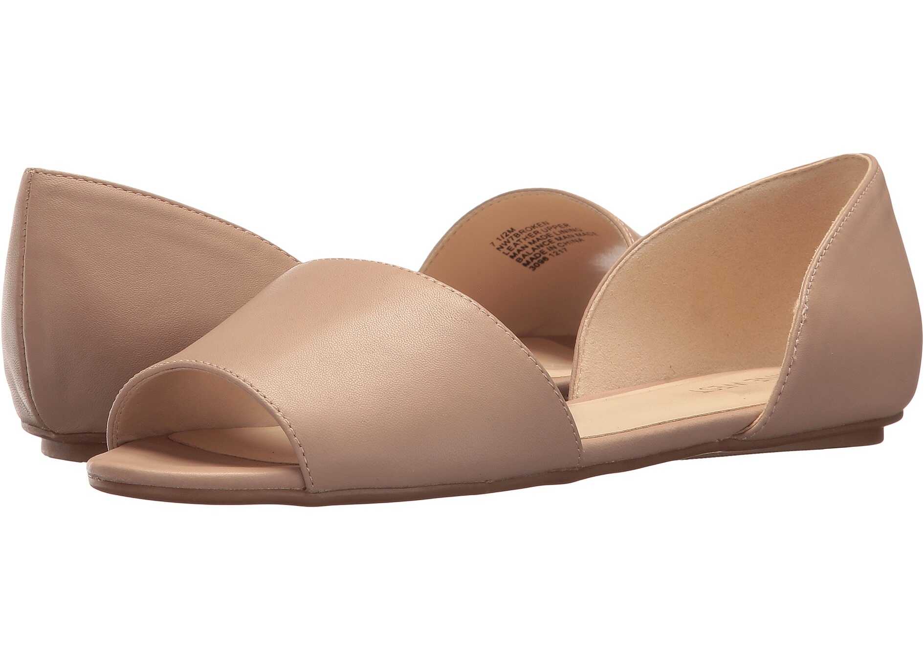 Balerin Nine West Broken Light Natural Leather