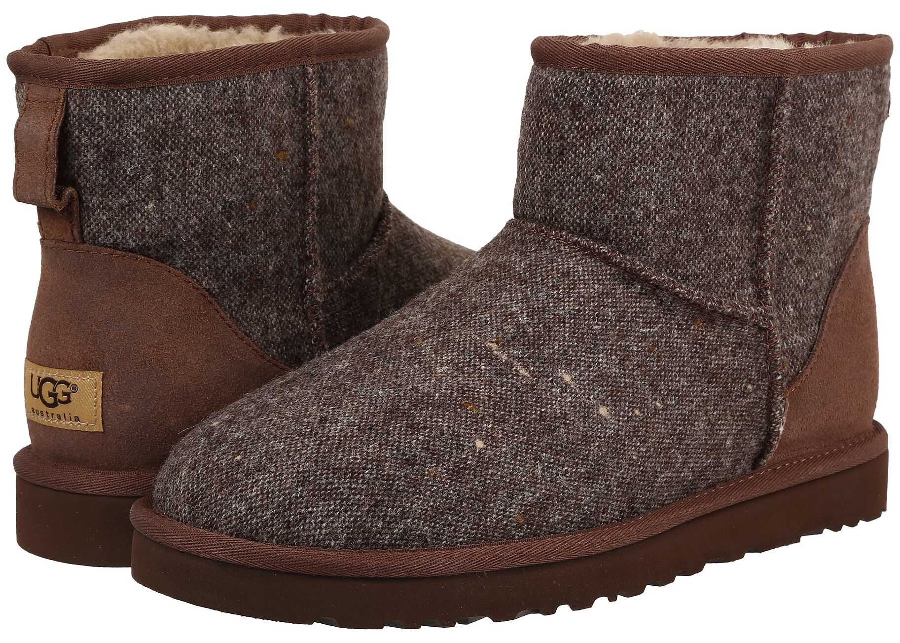 Gheata UGG Classic Mini Donegal Grizzly Donegal