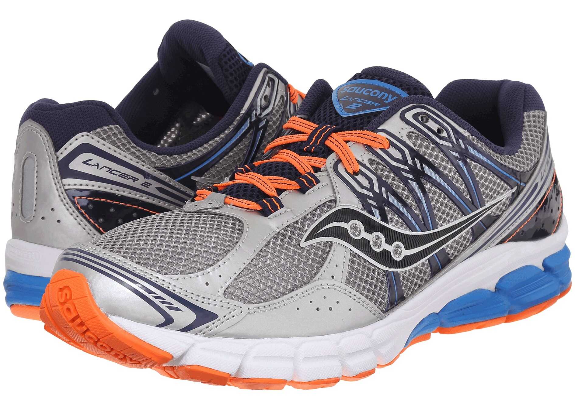 Tenis Saucony Lancer 2 Silver/Navy/Orange