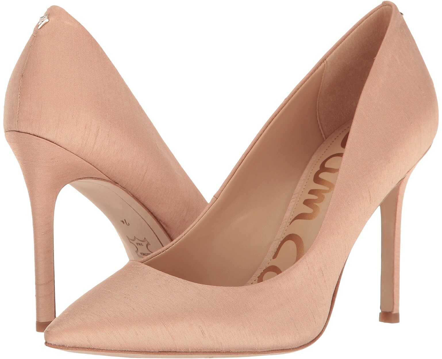 Pantof Sam Edelman Hazel Nude Silk Dupioni Fabric