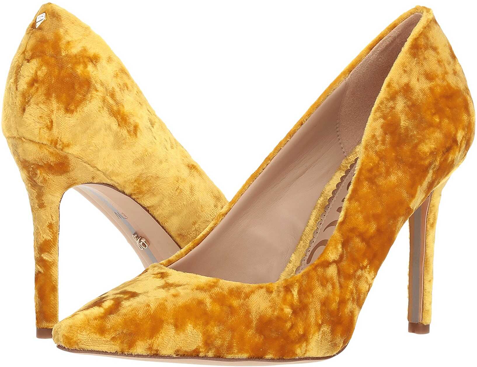 Sam Edelman Hazel Tuscan Yellow Lux Crushed Velvet