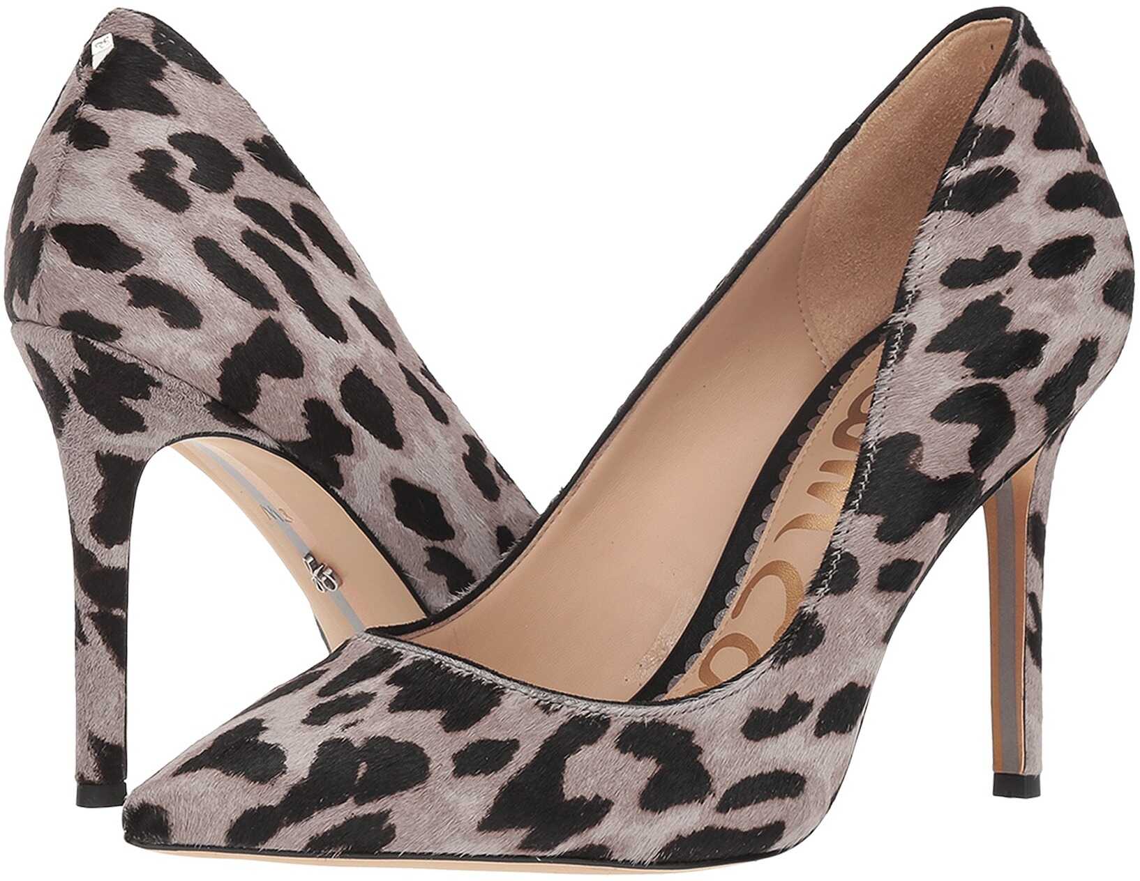 Pantof Sam Edelman Hazel Grey Multi Clouded Leopard Brahma Hair