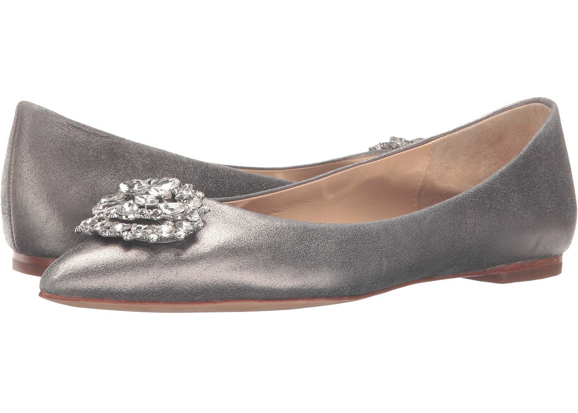 Balerin Badgley Mischka Davis II Pewter Metallic Suede