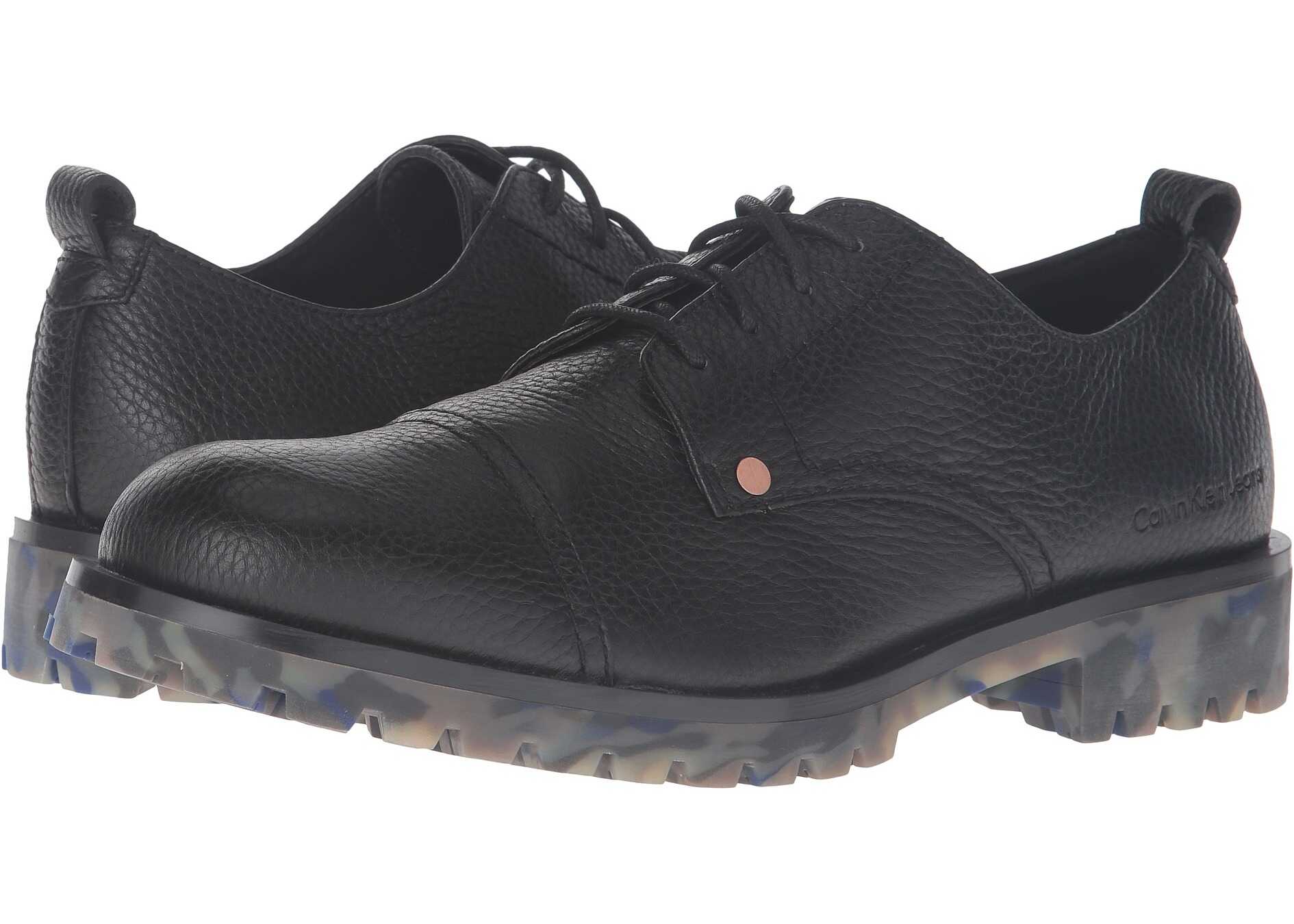Pantof Calvin Klein Jeans Nox Black Thicker Grainy Leather