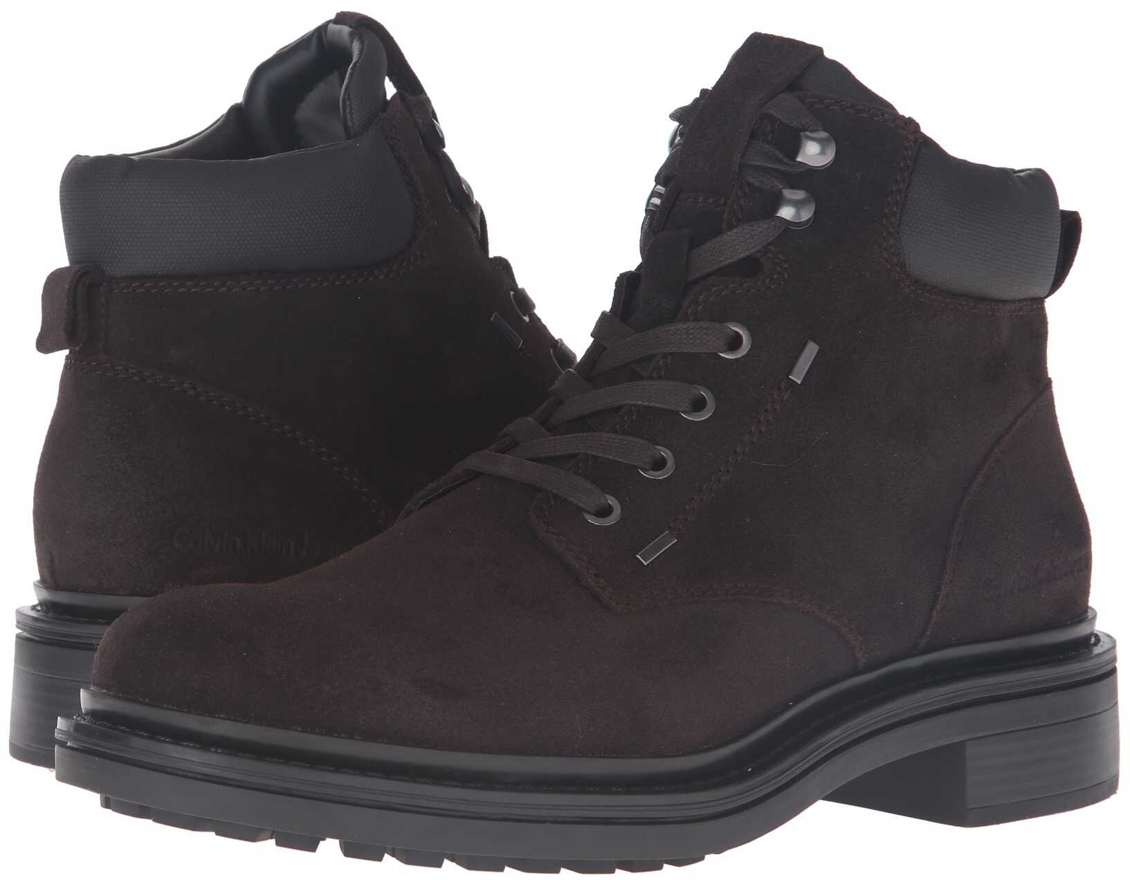 Gheata Calvin Klein Jeans Kole Mocha/Black Oiled Suede/Rubberized Canvas