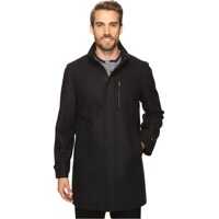 Geci de Puf Wool Zip Front City Coat Barbati