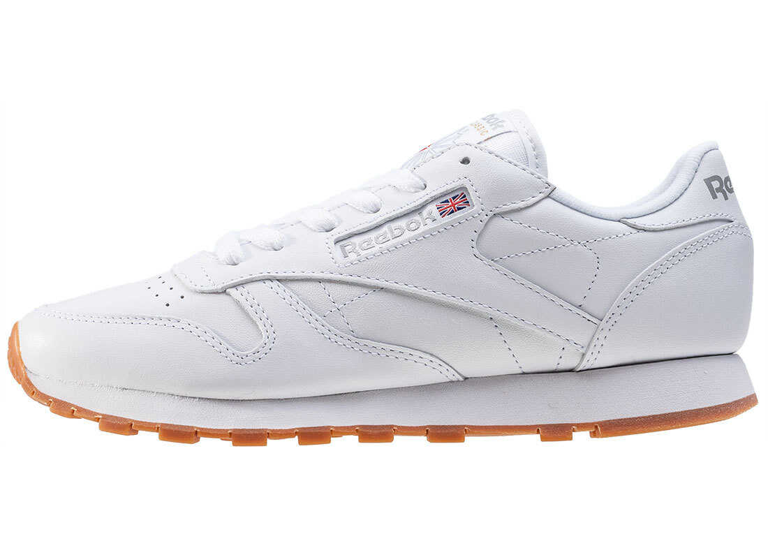 Tenis Reebok Classic Leather Trainers In White Gum White