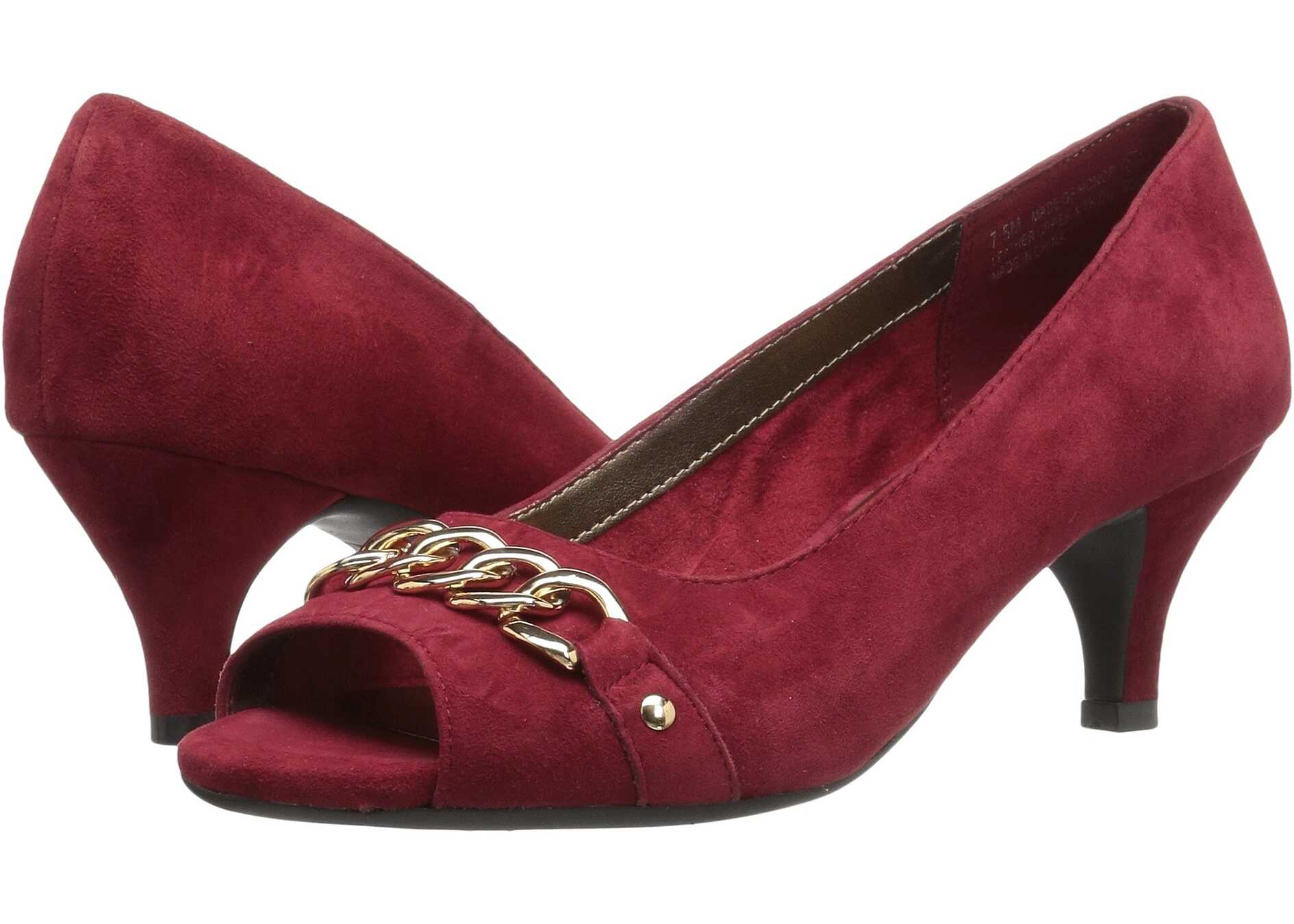 Pantof Aerosoles Made Of Honor Dark Red Suede
