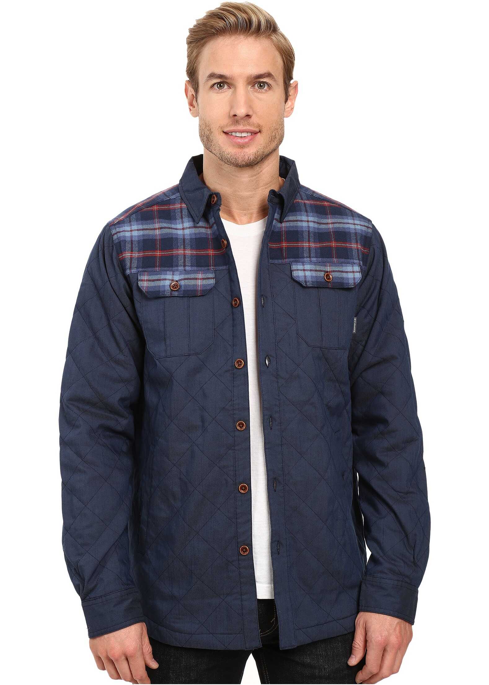 Geaca Columbia Kline Falls Shirt Jacket Collegiate Navy/Collegiate Navy Plaid