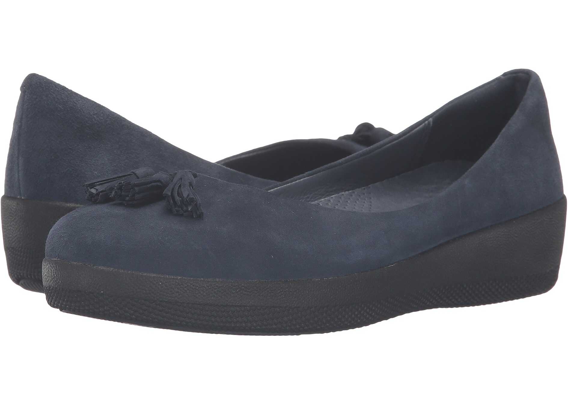 Balerin FitFlop Suede Tassel Superballerina Super Navy