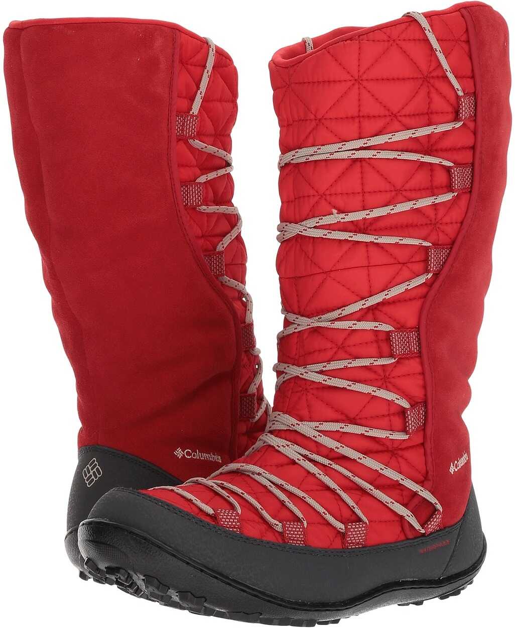 Gheata Columbia Kids Loveland Omni-Heat (Little Kid/Big Kid) Bright Red/Ancient Fossil